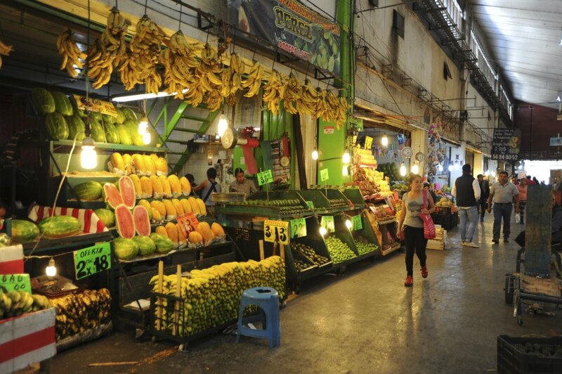 Mercado de frutas y verduras