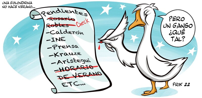 El ganso y la lista de pendientes