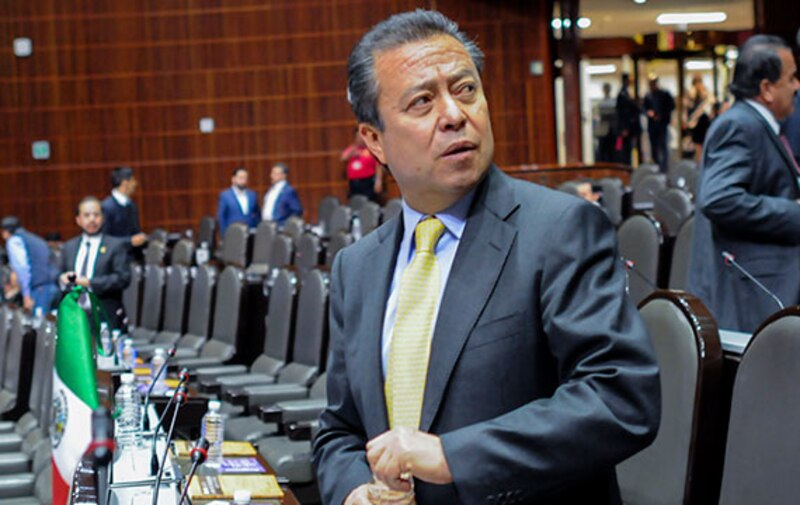 El diputado federal por Morena, Mario Delgado Carrillo, durante una sesión en el pleno de la Cámara de Diputados.