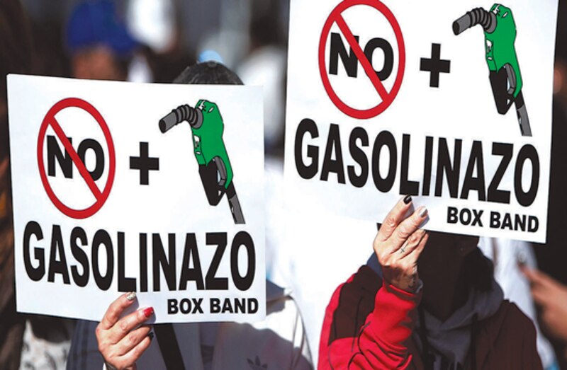 Protesta contra el gasolinazo en México