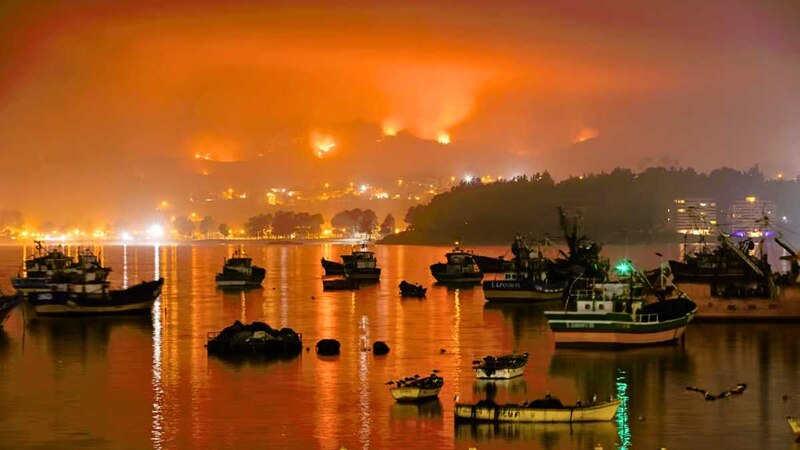 Incendios forestales en Valparaíso, Chile