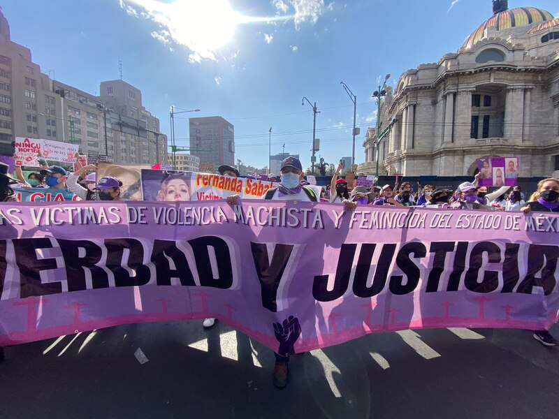 Marcha contra la violencia de género en México