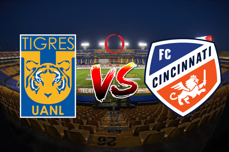 Tigres vs FC Cincinnati | Concacaf Champions Cup. Horario, canal, tv, transmisión, cómo y dónde ver en vivo el partido.