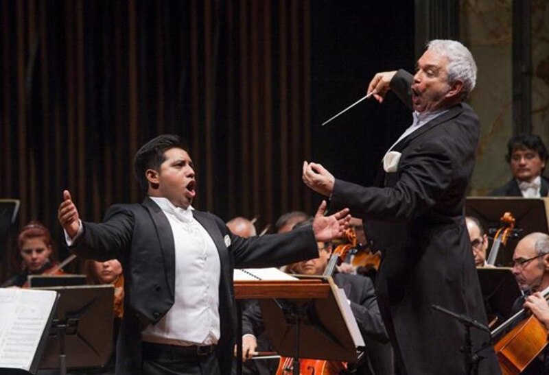 Tenor peruano Juan Diego Flórez canta en el Gran Teatro Nacional de Lima