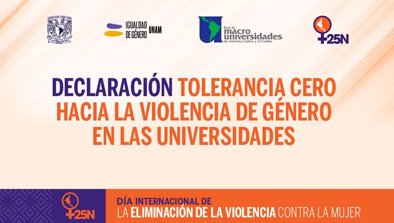 Title: Declaración de Tolerancia Cero hacia la Violencia de Género en las Universidades