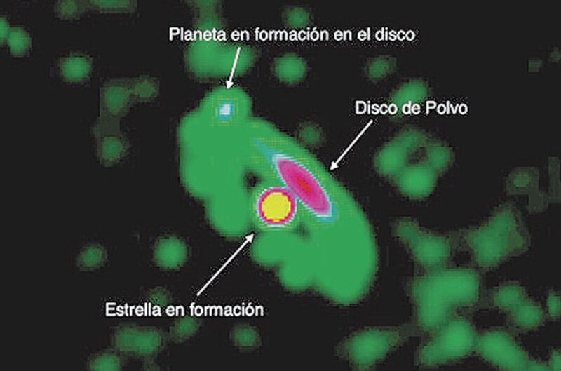 Formación de un planeta
