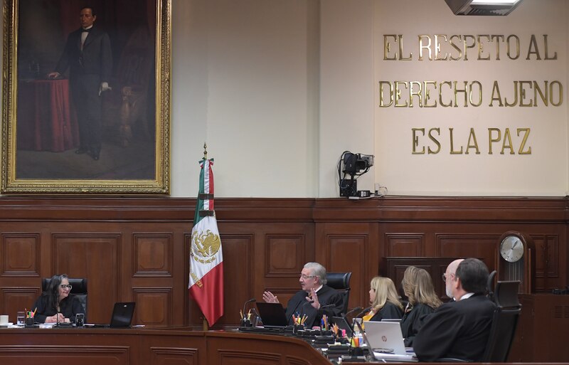 Sesión de la Suprema Corte de Justicia de la Nación