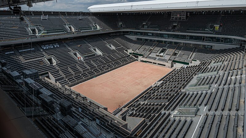 Estadio de tenis vacío