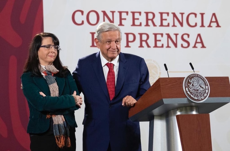 El presidente López Obrador da una conferencia de prensa