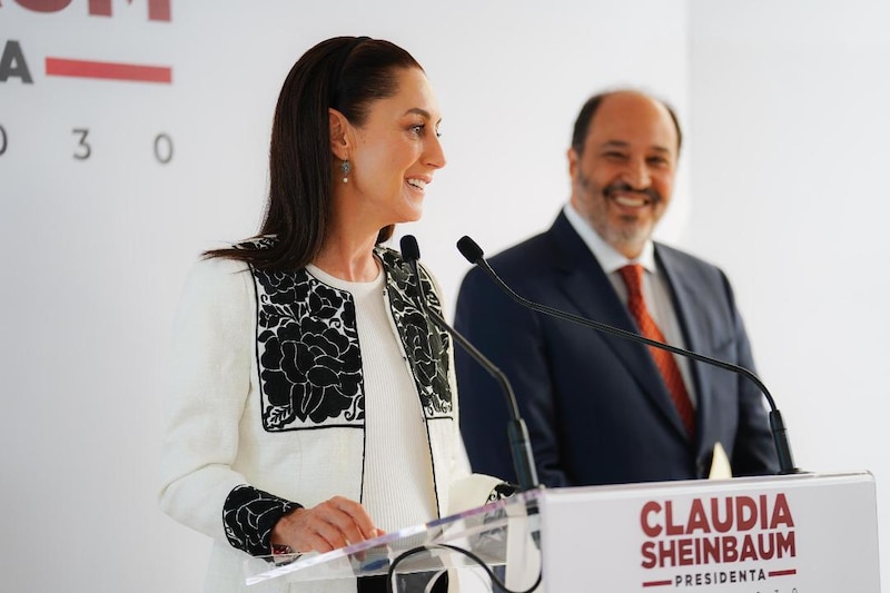 Claudia Sheinbaum, jefa de gobierno de la Ciudad de México, durante una conferencia de prensa.