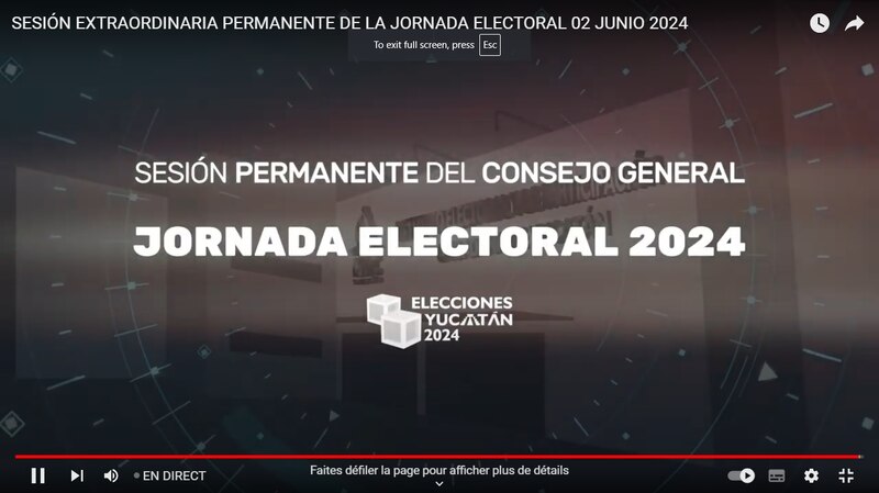 Sesión permanente del Consejo General Jornada Electoral 2024