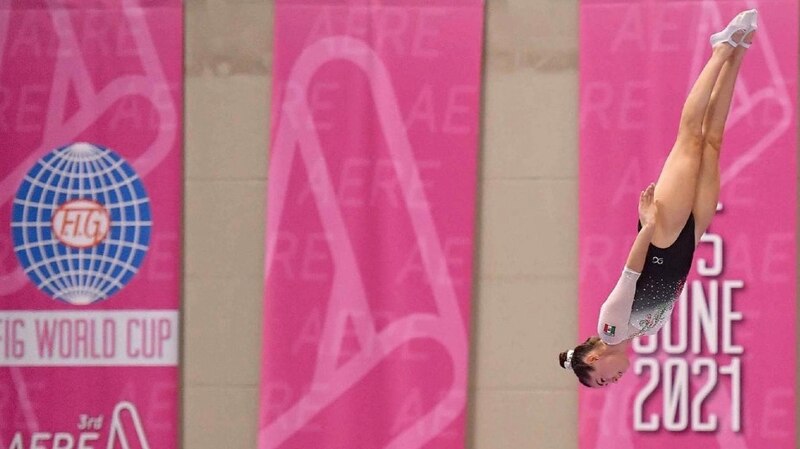 Gimnasta mexicana Alexa Moreno en la Copa del Mundo de Gimnasia Artística