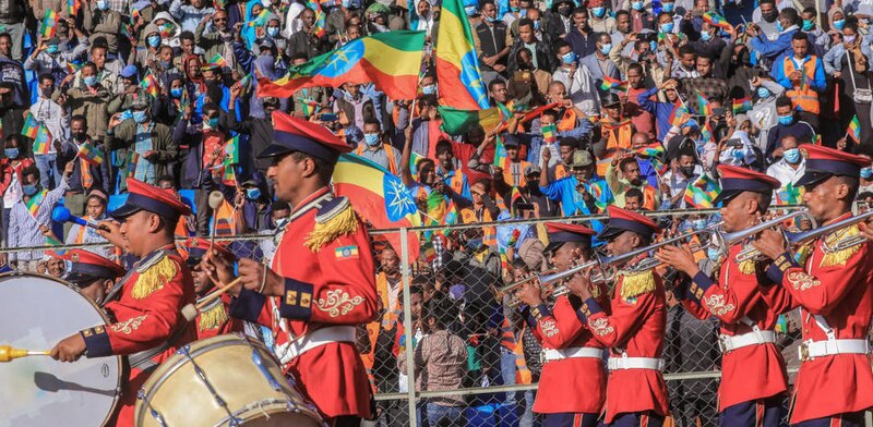 Desfile militar en Etiopía