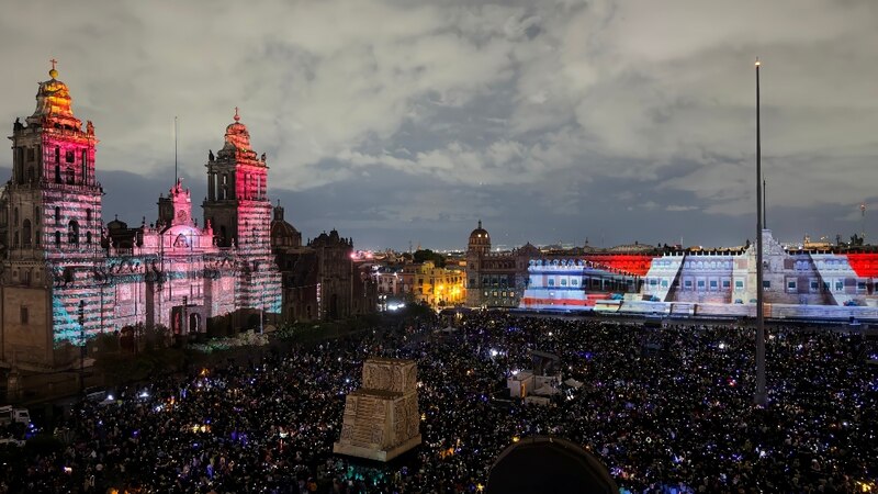 Mapping en el Zócalo de Maizz Visual