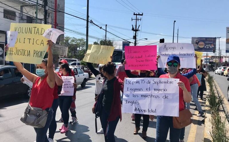 Maestros exigen regreso de clases presenciales en Chiapas