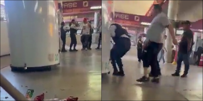 Pelea en un centro comercial