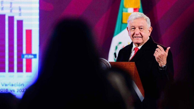 El presidente Andrés Manuel López Obrador durante una conferencia de prensa