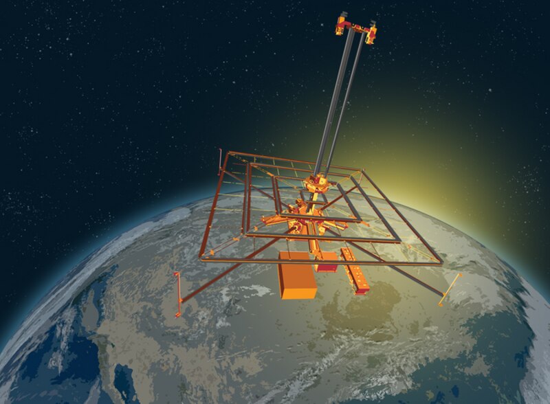 Satélite en órbita