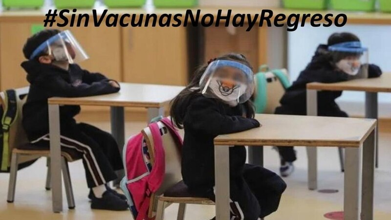 ¡Sin vacunas no hay regreso!