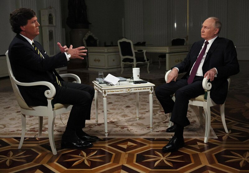 Putin y Tucker Carlson hablan sobre Ucrania