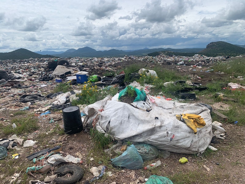 Basura en un vertedero