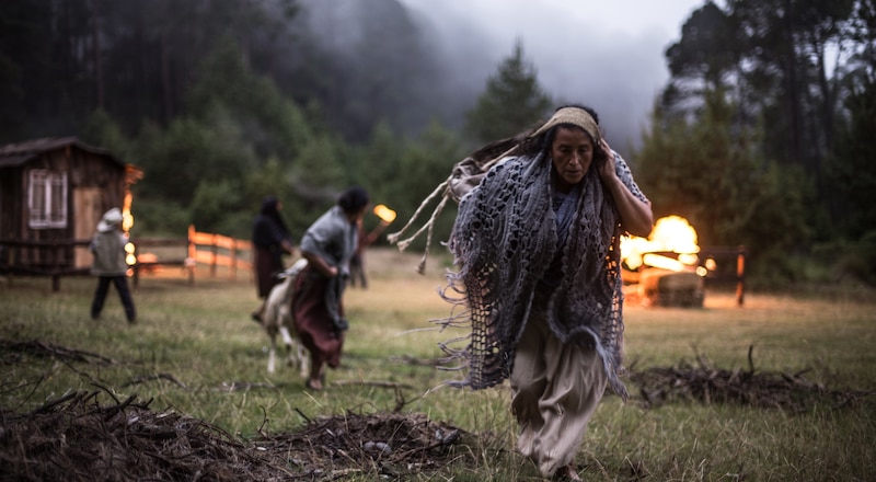 La mujer que huye del fuego