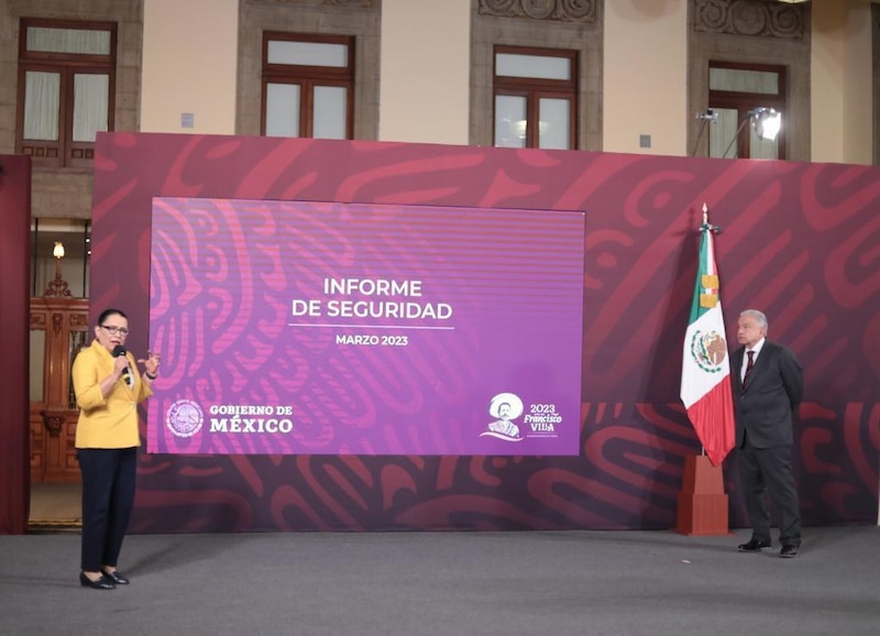 El presidente López Obrador presenta su informe de seguridad