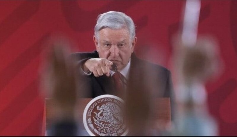 El presidente Andrés Manuel López Obrador durante una conferencia de prensa.
