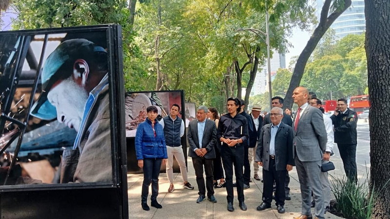 Exposición de fotografías en la Ciudad de México