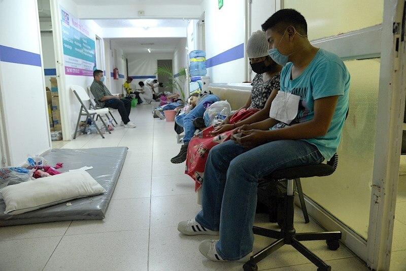 Pacientes en espera en un hospital