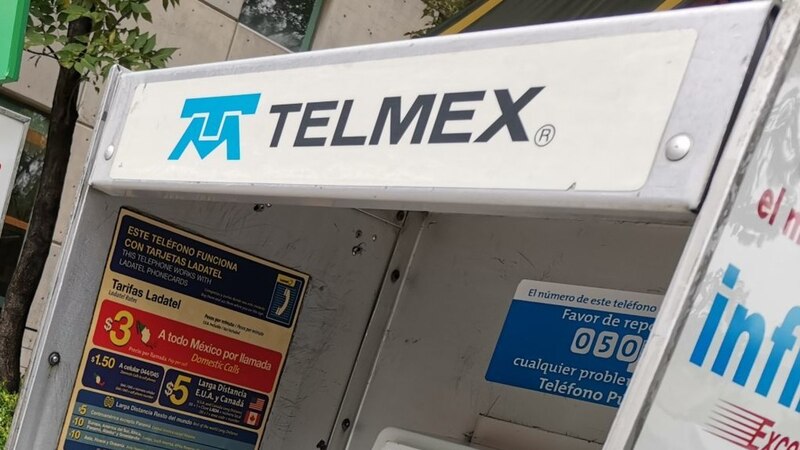 Teléfono público de Telmex