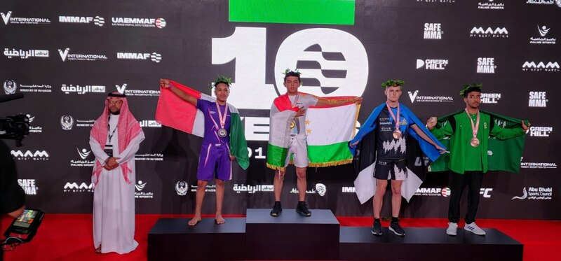 Ceremonia de premiación de los ganadores del Campeonato Mundial IMMAF 2022