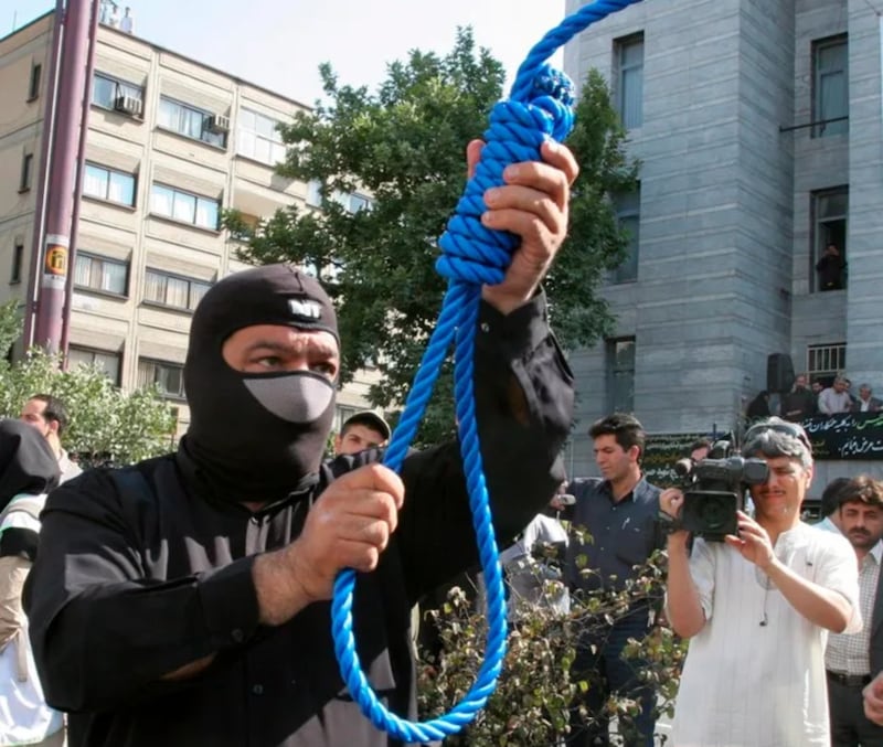 Ejecución Pública en Irán  la identidad del ejecutado no fue revelada por las autoridades