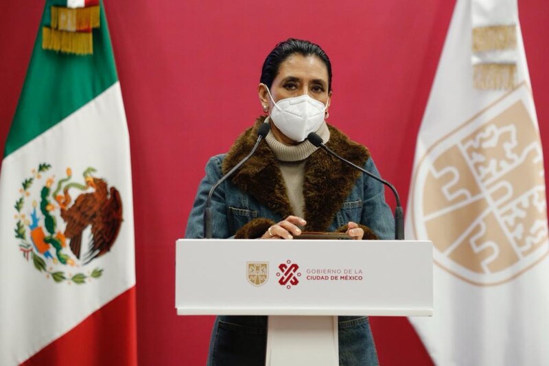 La Jefa de Gobierno de la Ciudad de México, Claudia Sheinbaum, da un discurso.