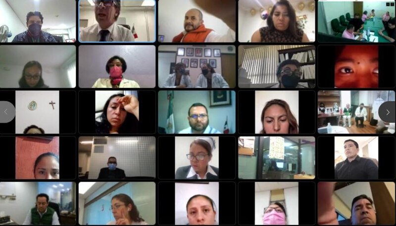 Reunión virtual de trabajo