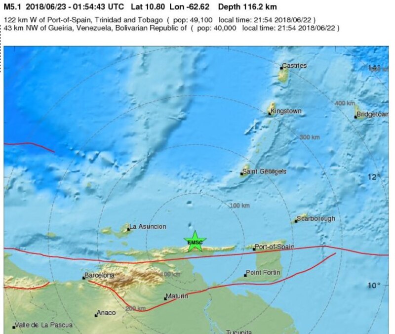 Terremoto en el Mar Caribe