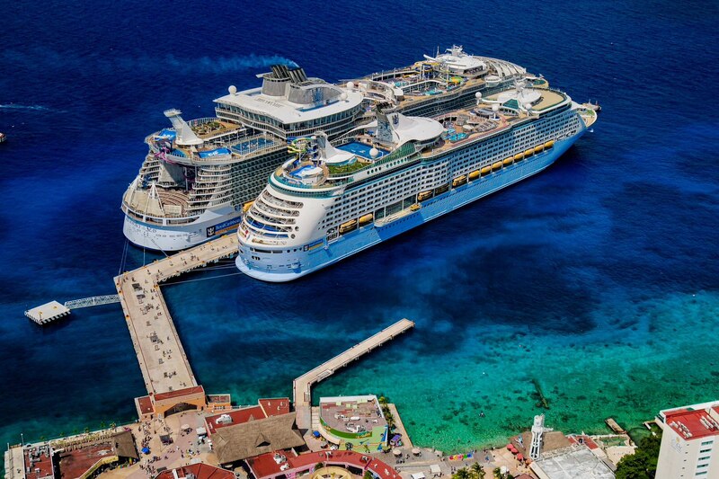 Cruceros en el puerto de Cozumel
