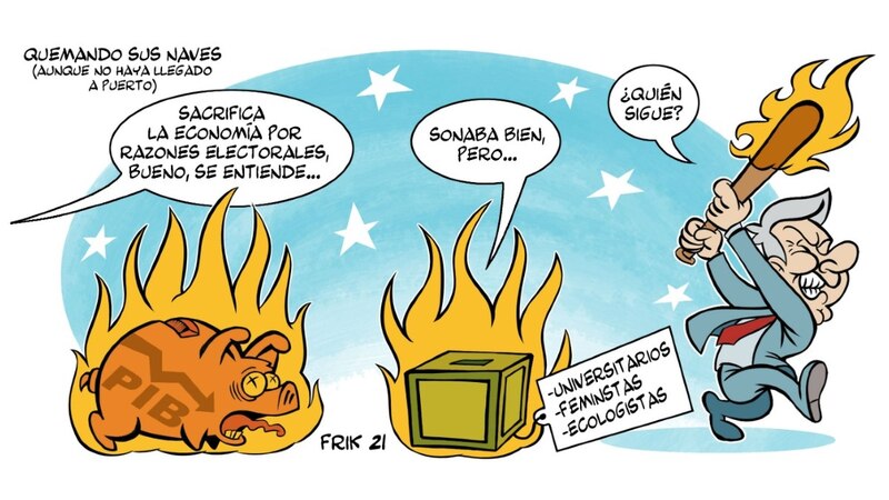 El gobierno quema sus naves