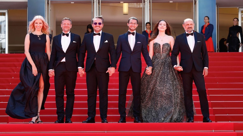 Actores y actrices en la alfombra roja del Festival de Cannes