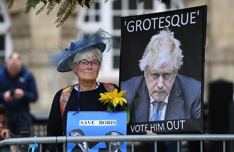 Protestas contra Boris Johnson en Londres