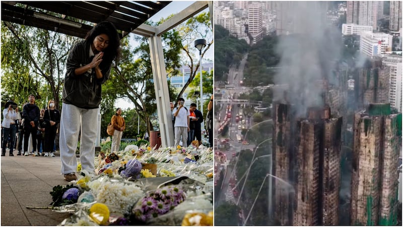 Incendio en Tai Po, Hong Kong, China
Hong Kong eleva a trece los detenidos por el incendio que dejó más de 150 muertos