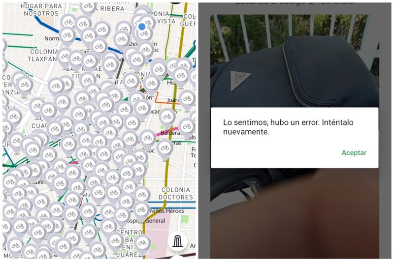 Bicicletas en la Ciudad de México