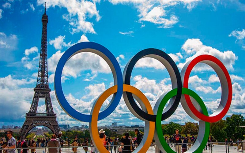 Los anillos olímpicos en París