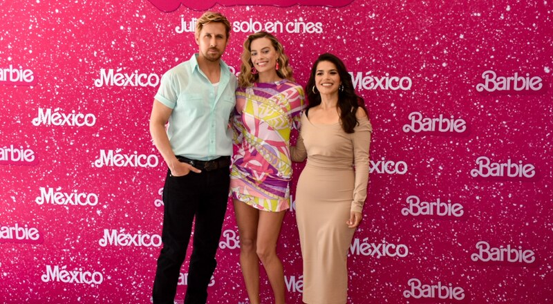 Margot Robbie, Ryan Gosling y America Ferrera presentan "Barbie" en la Ciudad de México