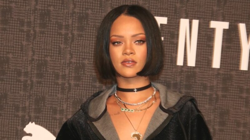 Rihanna en el evento de lanzamiento de Fenty Beauty