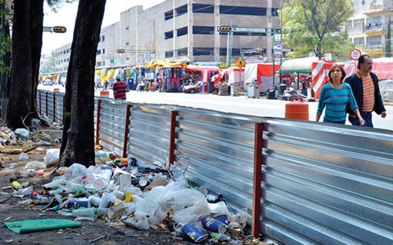 La basura en las calles de la Ciudad de México
