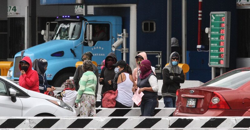 Protestas en la frontera de México y Estados Unidos