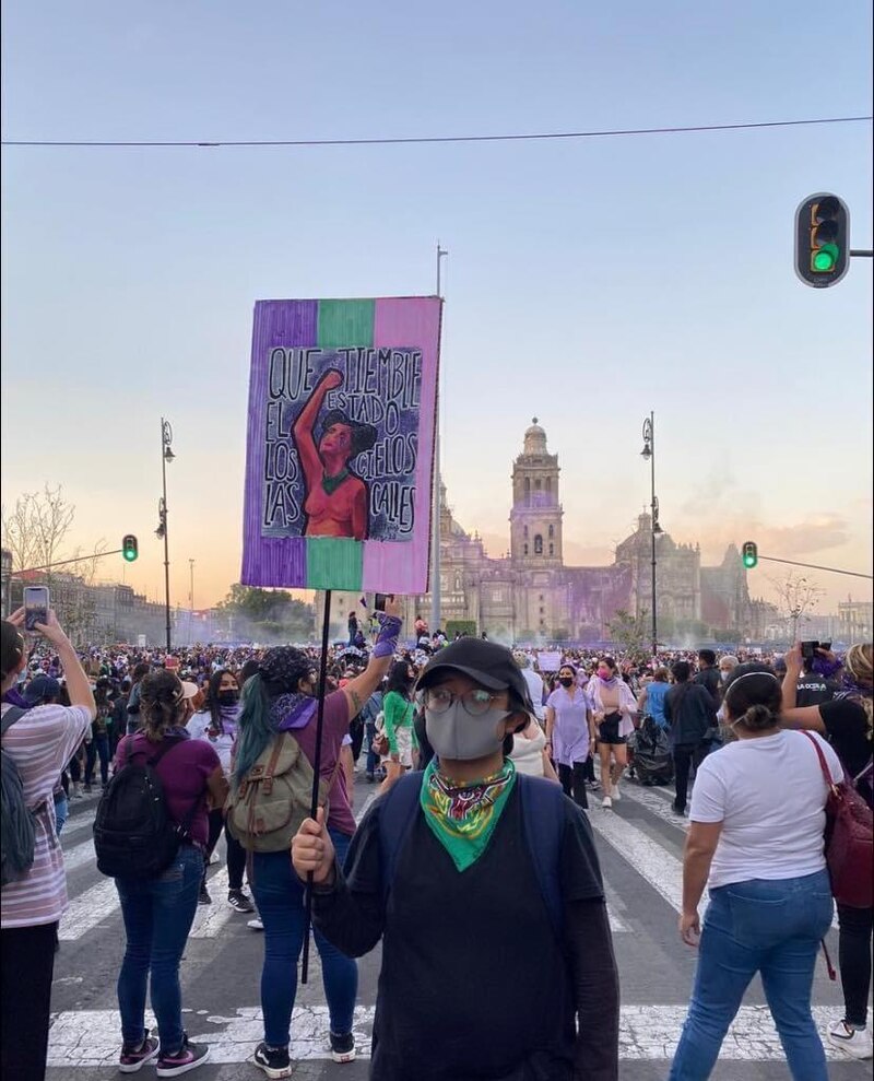 Protesta feminista en la Ciudad de México