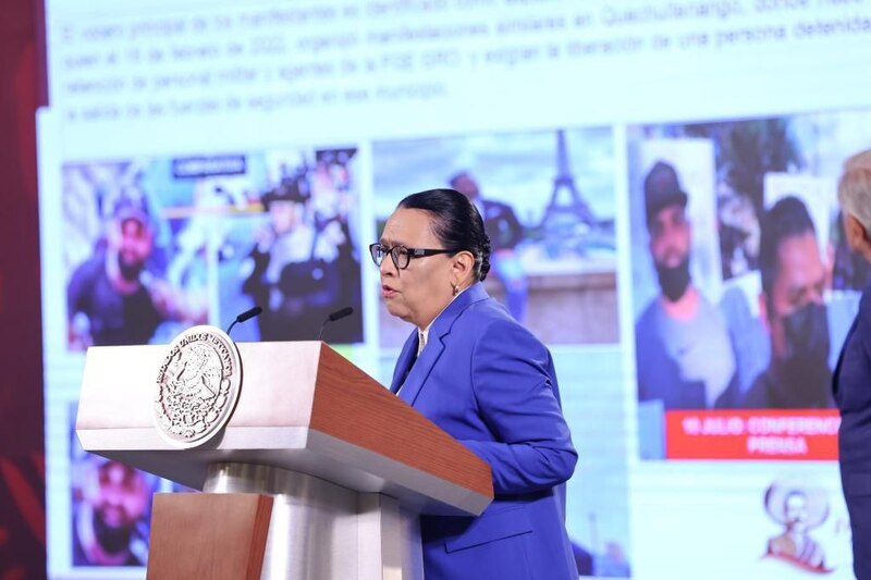 La Jefa de Gobierno de la Ciudad de México, Claudia Sheinbaum, durante una conferencia de prensa