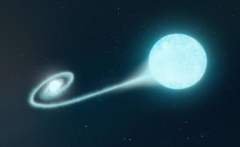 Una estrella azul gigante